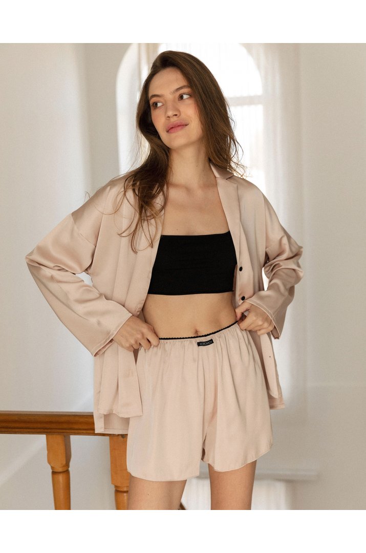 Сорочка на ґудзиках сатин