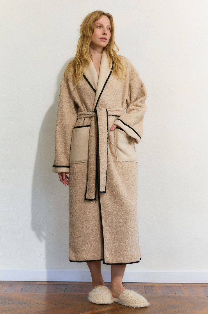 Халат з кантом на флісі