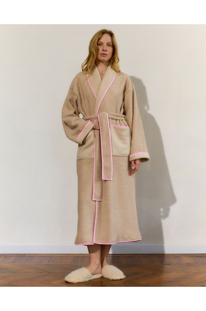 Халат з кантом на флісі