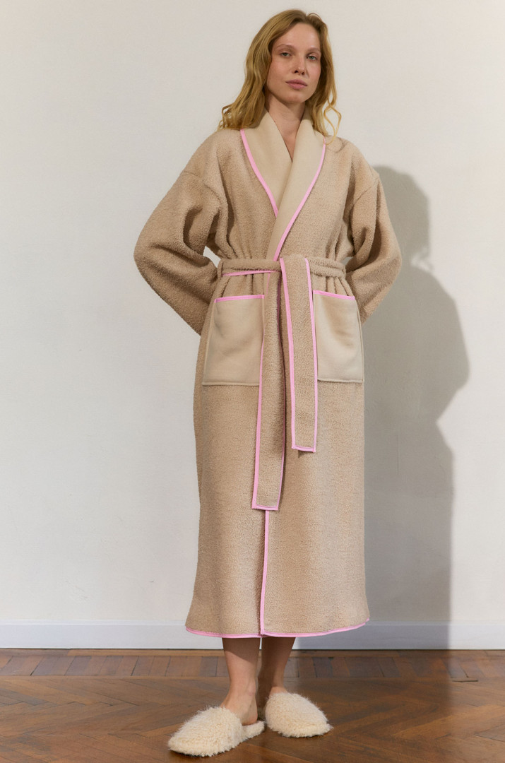 Халат з кантом на флісі