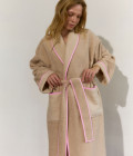 Халат з кантом на флісі