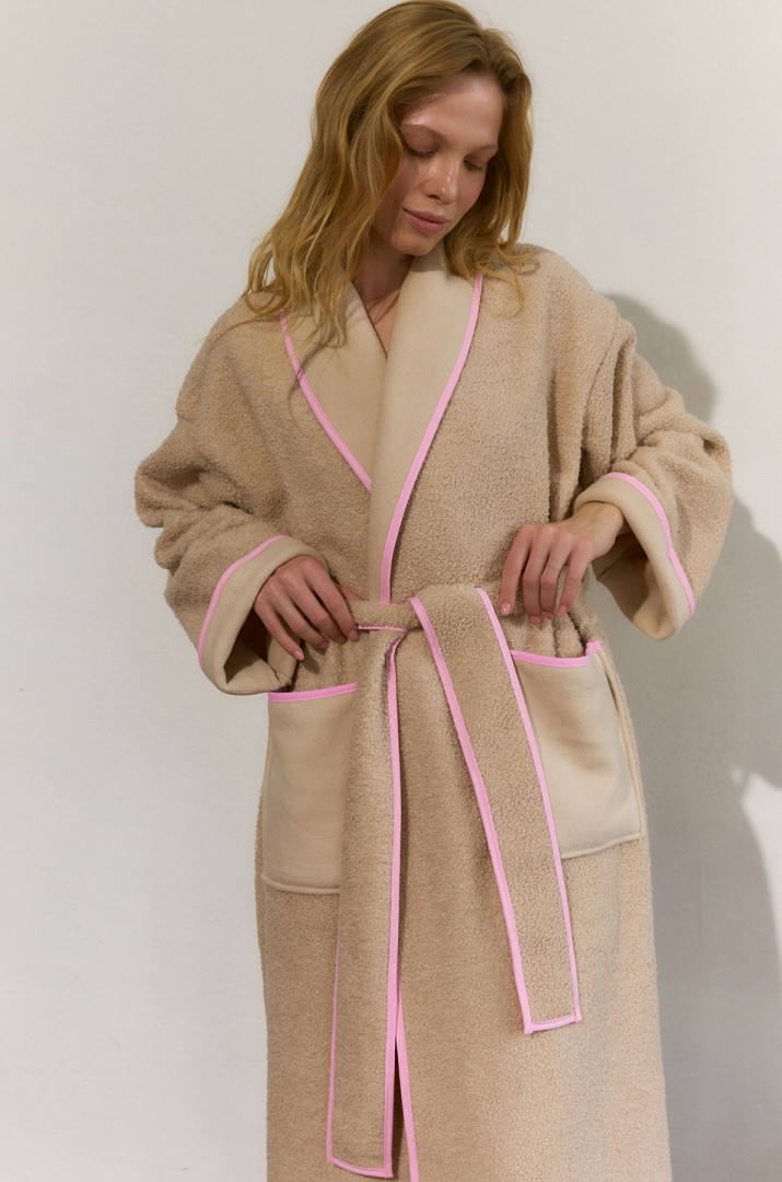 Халат з кантом на флісі
