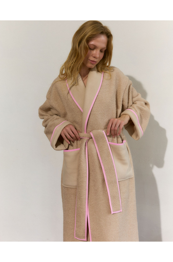 Халат з кантом на флісі