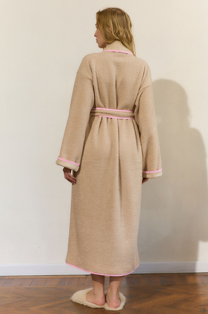 Халат з кантом на флісі