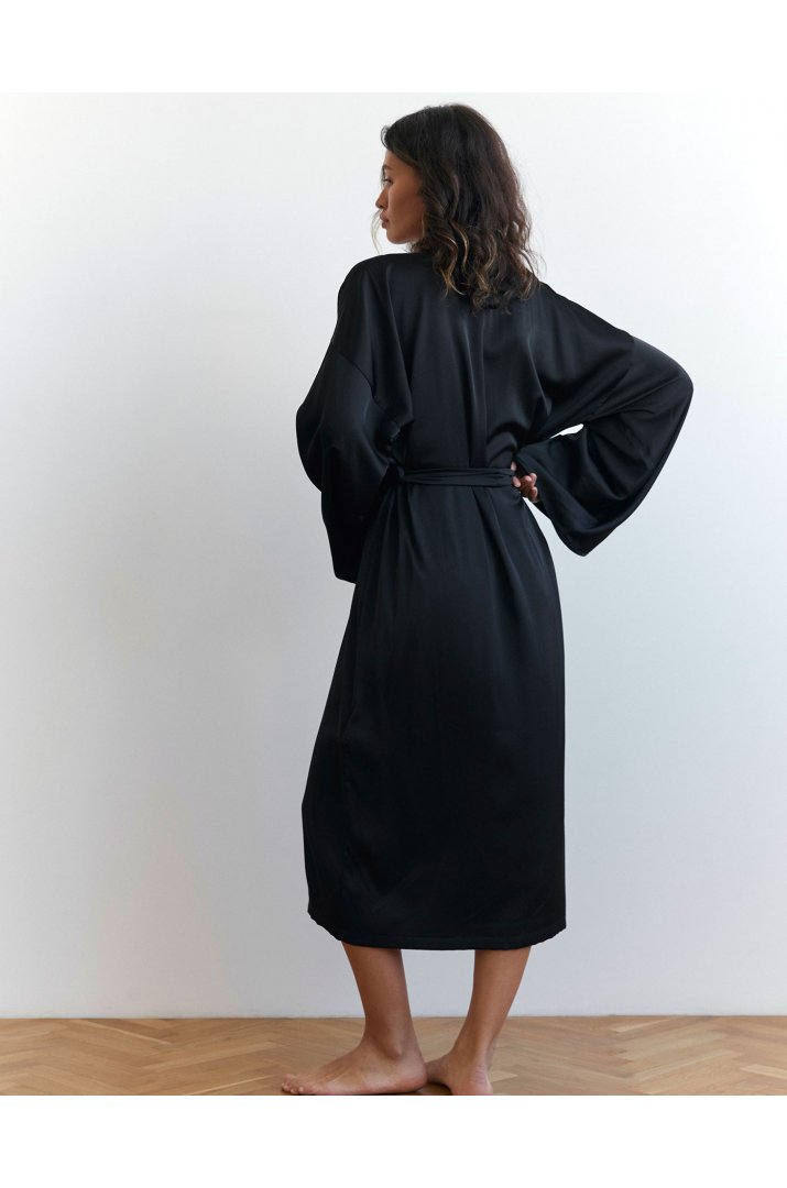 Халат довгий сатин