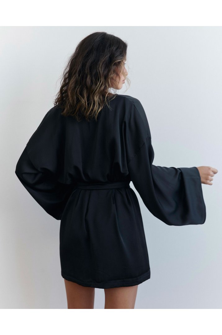 Халат короткий сатин