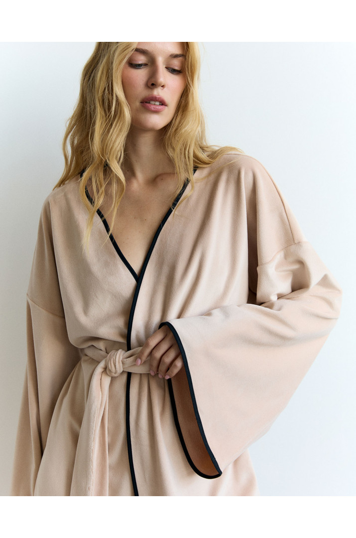 Халат короткий утеплений велюр