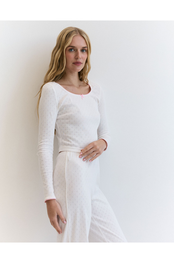 Лонгслів з бантиком Лонгслів з бантиком