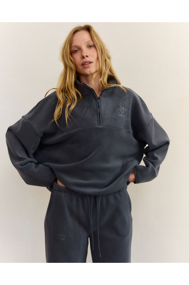 Світшот з вишивкою фліс