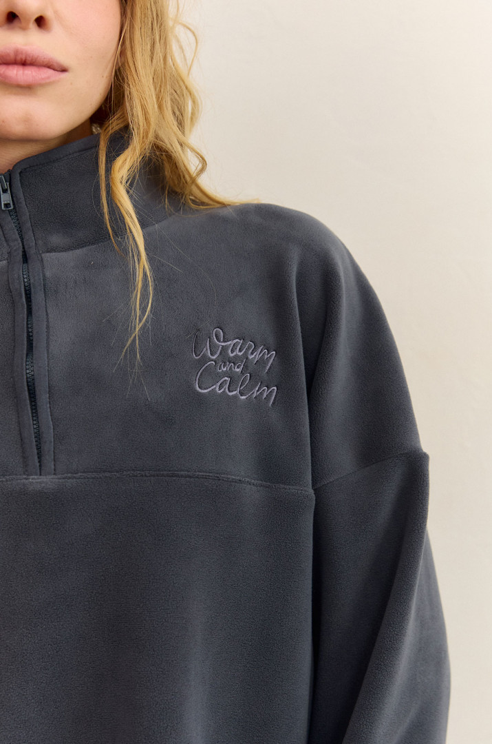 Світшот з вишивкою фліс