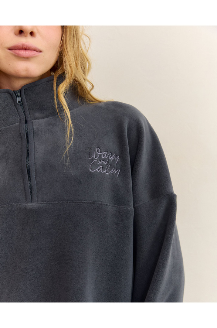 Світшот з вишивкою фліс