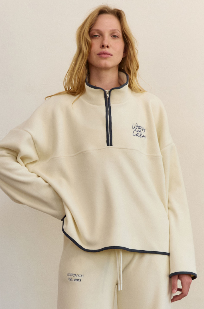 Світшот з вишивкою фліс