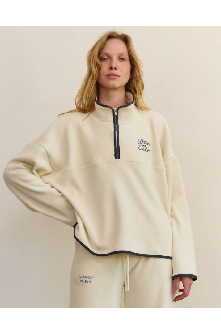 Світшот з вишивкою фліс