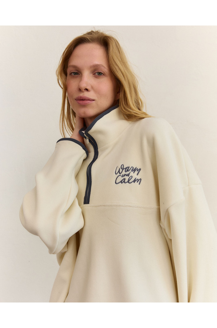 Світшот з вишивкою фліс