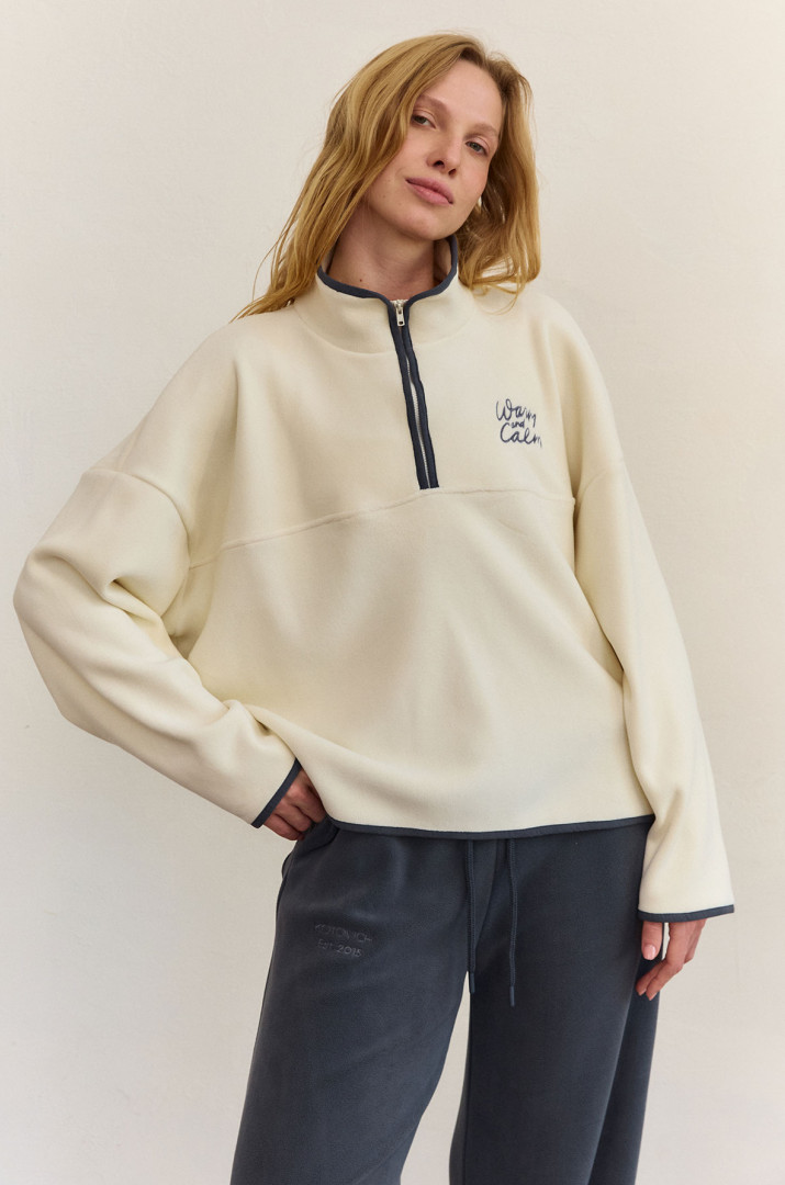 Світшот з вишивкою фліс