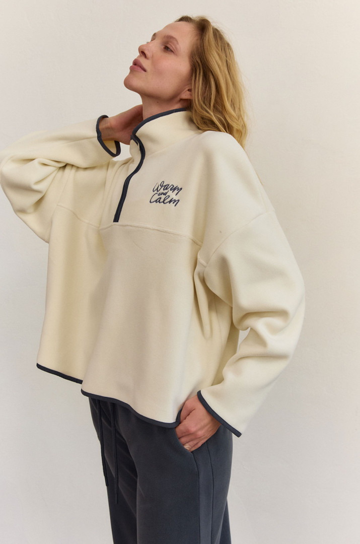 Світшот з вишивкою фліс