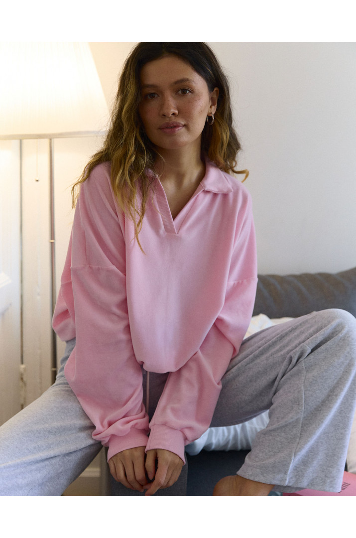 Світшот-поло велюр