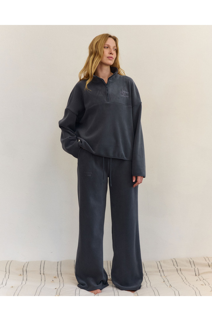 Штани з вишивкою фліс