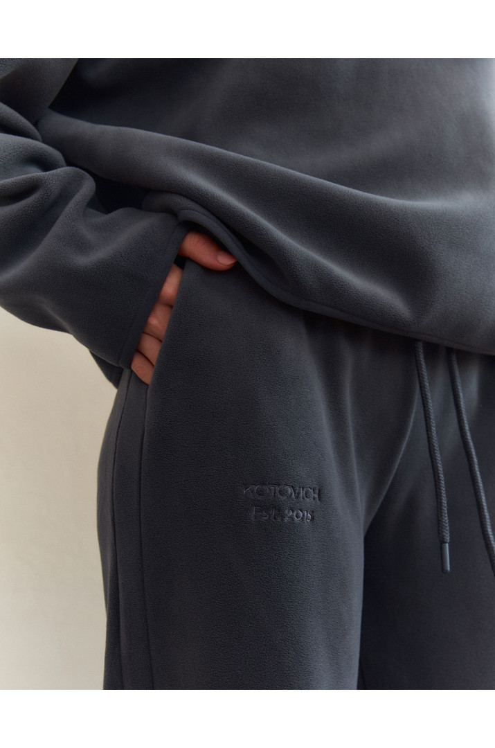 Штани з вишивкою фліс