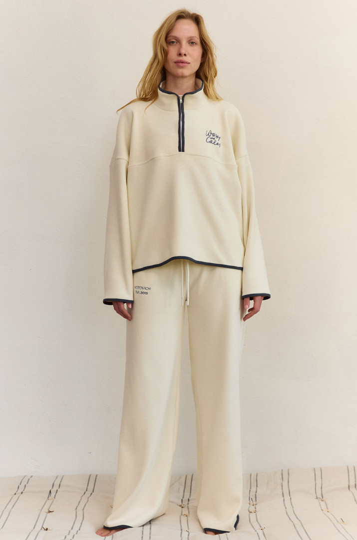 Штани з вишивкою фліс