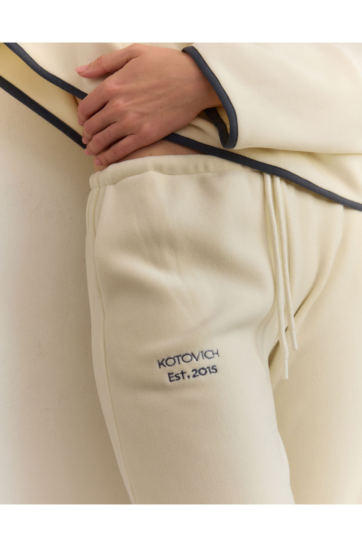 Штани з вишивкою фліс