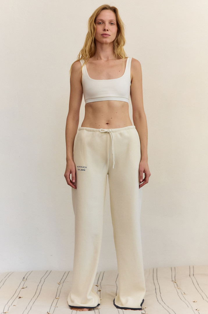 Штани з вишивкою фліс