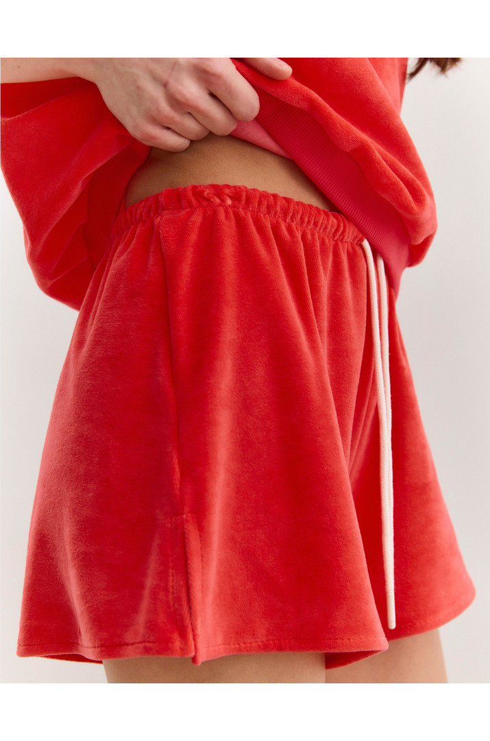 Шорти зі шнурком велюр