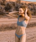 Swimsuit with ruffled blue matte Swimsuit with ruffled blue matte