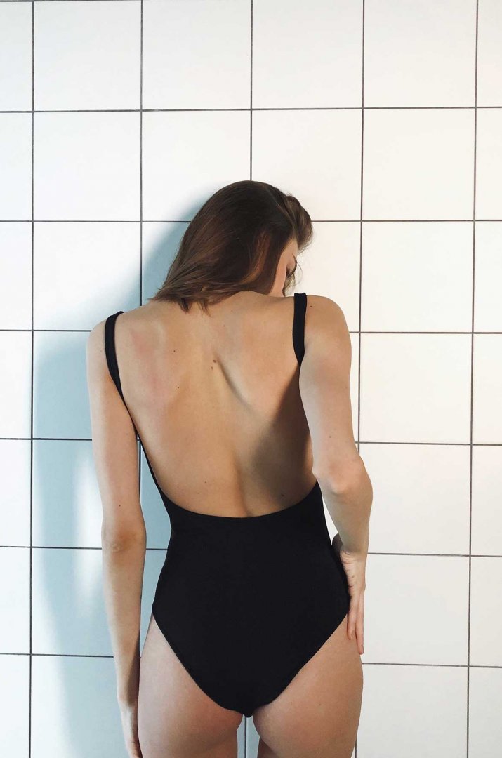 One-piece black Malibu swimsuit One-piece black Malibu swimsuit