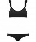 Black swimsuit with ruffle Black swimsuit with ruffle