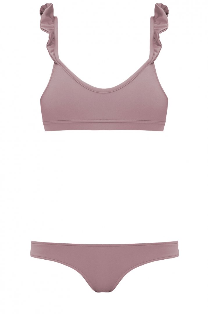 Pink swimsuit with ruffle Pink swimsuit with ruffle