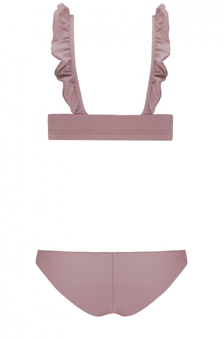 Pink swimsuit with ruffle Pink swimsuit with ruffle